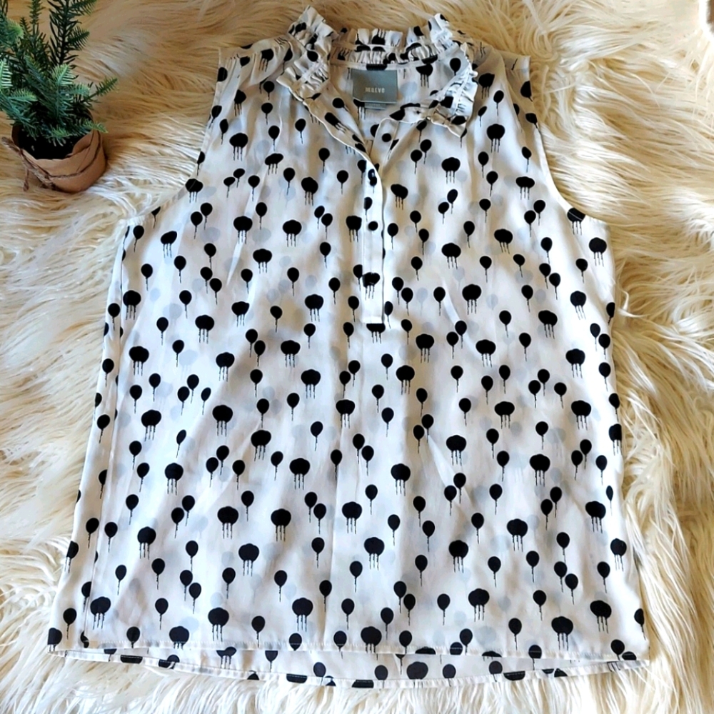 Anthro. Maeve Balloon Sleeveless Top sz. L